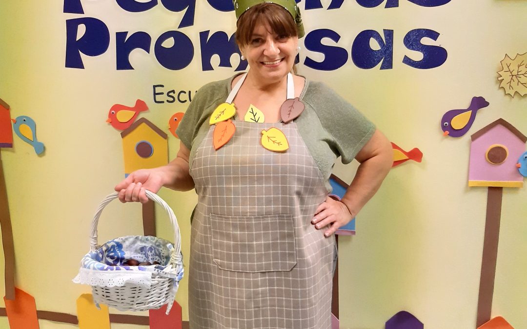 Visita de una persona muy especial, nuestra amiga ´la castañera` viernes 31 de octubre de 2025